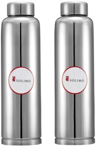 Amazon- Buy Amazon Brand - Solimo Regal Stainless Steel Fridge Bottle at Rs 529