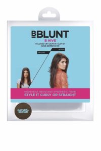 Amazon- Buy BBlunt B Hive Volume on Crown Clip on Hair Extension, Natural Brown at Rs 880