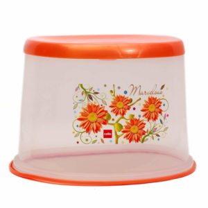 Amazon- Buy Cello Floris Plastic Tuffy Stool, Orange at Rs 229