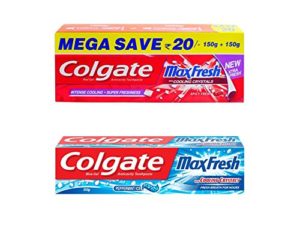 Amazon- Buy Colgate Icy Spicy Blast Maxfresh Toothpaste Combo Red Gel - 300 g at Rs 173