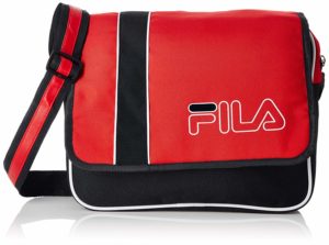 Amazon- Buy FILA Polyester 27.5 cms Blk/Rd Messenger Bag (Neptune) at Rs 362