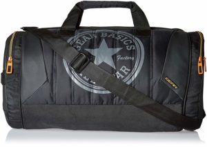 Amazon- Buy Gear Polyester 47 cms Black and Orange Travel Duffel at Rs 611