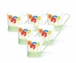 Amazon- Buy JCPL Peter Big ZG4 Coffee Mug Set, 150ml, Set of 6, Multicolour at Rs 253