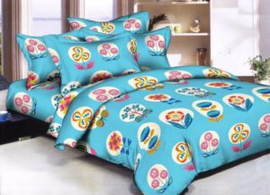 Flipkart- Buy Zesture 160 TC Microfiber Double 3D Printed Bedsheet at 85% off