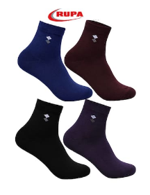 Rupa Men's Cotton Assorted Long Socks - Pack of 4 - Paytmmall