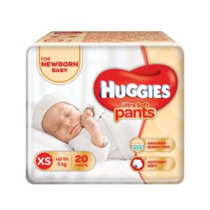 Amazon- Buy Huggies Ultra Soft XS Size Diaper Pants (20 Count) at Rs 99