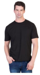 Kristof Men Round neck Sports T-Shirt - Black at rs 99 only