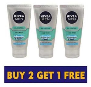 Paytm mall Nivea Men's oil control Facewash pack of 3 at Rs.175