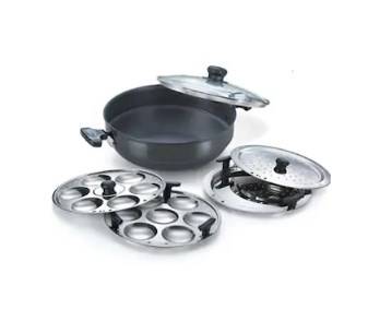 Pigeon Titanium Aluminium Steamer at rs.1356