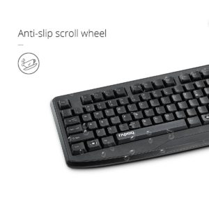 Rapoo Wired Keyboard (Black) at Rs 299 only amazon