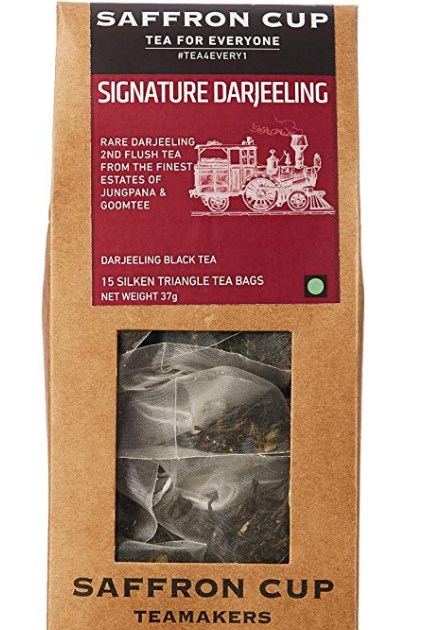 Saffron Cup Signature Darjeeling Tea, 15 Tea Bags at rs.87