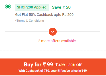 Paytm mall first time cheap user offer