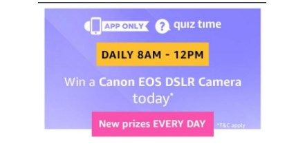 Canon DSLR Camera amazon quiz