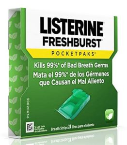 Listerine Freshburst Mouth Freshener Strips - Pack of 48 at rs.248