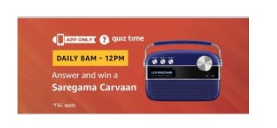 Saregama Carvaan amazon quiz