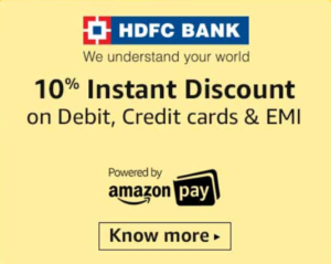 amazon great indian festival hdfc offer 10 discount