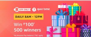 Amazon quiz 500 winners