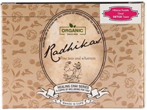 Radhikas Fine Teas and Whatnots Hibiscus Roselle Decaf Detox Tisane, 50g