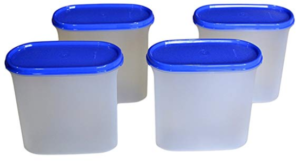 Tupperware Modular Mates Oval Plastic Container Set,1.7 Litres, 4-Pieces, Asssorted at Rs 842