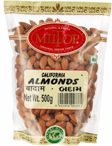 Miltop California Almonds, 500g at Rs 445