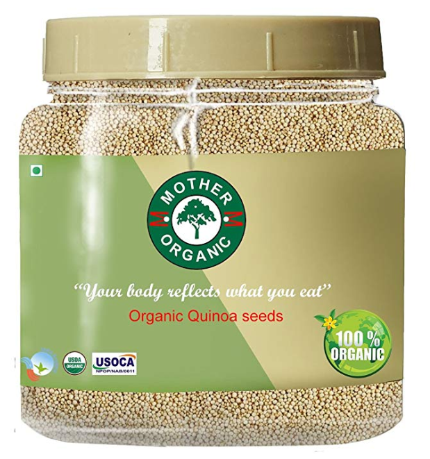 Mother Organic Quinoa Seeds A Grade Jar, 500g