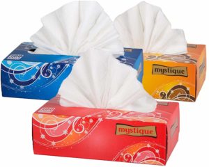 Mystique Soft 2 Ply Face Tissue - 100 Pulls (Pack of 3)