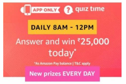 amazon quiz 25000