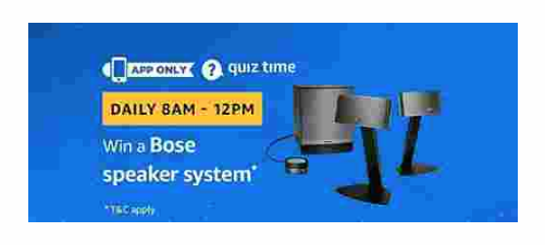 amazon quiz bose speaker