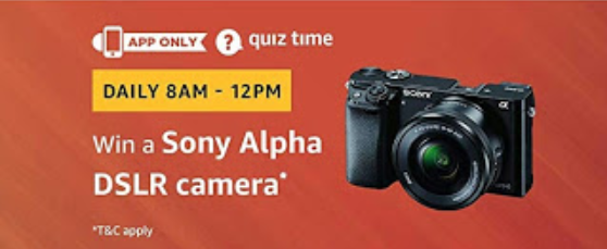 amazon quiz sony alpha dslr camera