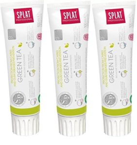 Splat Professional Series Green Tea Toothpaste - 100 ml (Pack of 3)