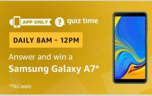 Amazon-Quiz-Today-Answer-and-win-samsung-galaxy-A7