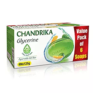 Chandrika Glycerine Pack of 6, 125g each