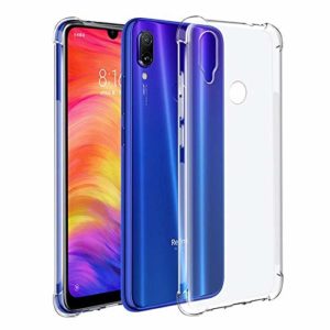 Hello Zone Soft Flexible Shockproof Bumper Transparent Back Case Cover for Xioami Redmi Note 7