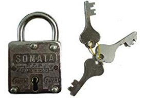 Rinnovare 6 Levers 50mm Lock with 3 Keys (Chrome)