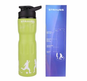 Strauss Stainless-Steel Water Bottle, 750ml (Green)