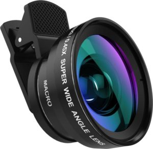 TIZUM Universal Smartphone Lens Pro-Kit 2 in1 Wide Angle and Macro Lens Mobile Phone Lens (Wide and Macro)