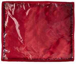 My Gift Booth Satin Quilted Single Saree Cover, Medium, Maroon