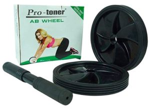 Protoner EXWHEEL Plastic Double Exercise Wheel with Knee Mat