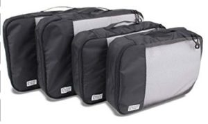 DURAPACK Travel Cubes Black Bag Organizer 