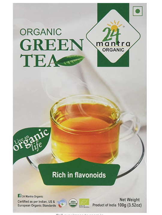 24 Mantra Organic Green Tea, 100g 