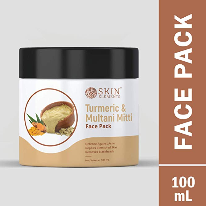 Skin Elements Turmeric (Haldi) & Multani Mitti (Fullers Earth) Face Mask Pack