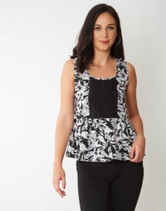 Casual Sleeveless Printed Women Multicolor Top