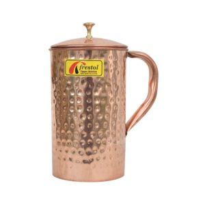 Frestol Copper Handmade Jug Serveware, Tableware Having Capacity 1700 ML