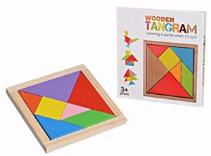 Jaykal Wooden Base Tangram Puzzle Toy, Educational Game or Toys