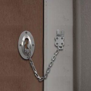 Klaxon Steel Door Chain (Silver, Chrome Finish) 