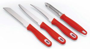 Amazon Pigeon Ultra Stainless Steel Knife Set, Set of 4, Multicolour