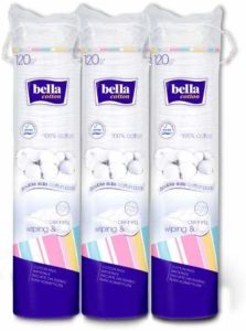 Bella Cotton Pads - 120 Pieces (Buy 2 get 1 Free) Rs 141 only amazon