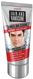 Emami Fair and Handsome 100% Oil Clear Face Wash, 100g