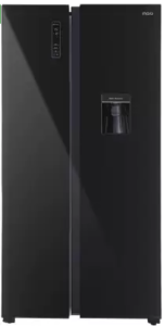 MarQ by Flipkart 566 L Frost Free Side by Side Refrigerator with Glass Door  (Black, 560GHSBMQ)