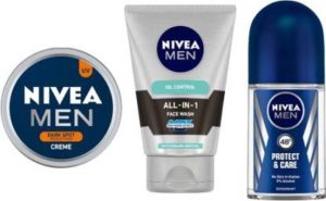 Nivea MEN Dark Spot Reduction Crme (150ml), All In One Face Wash (100ml), Prodtect & Care Roll On (50ml)